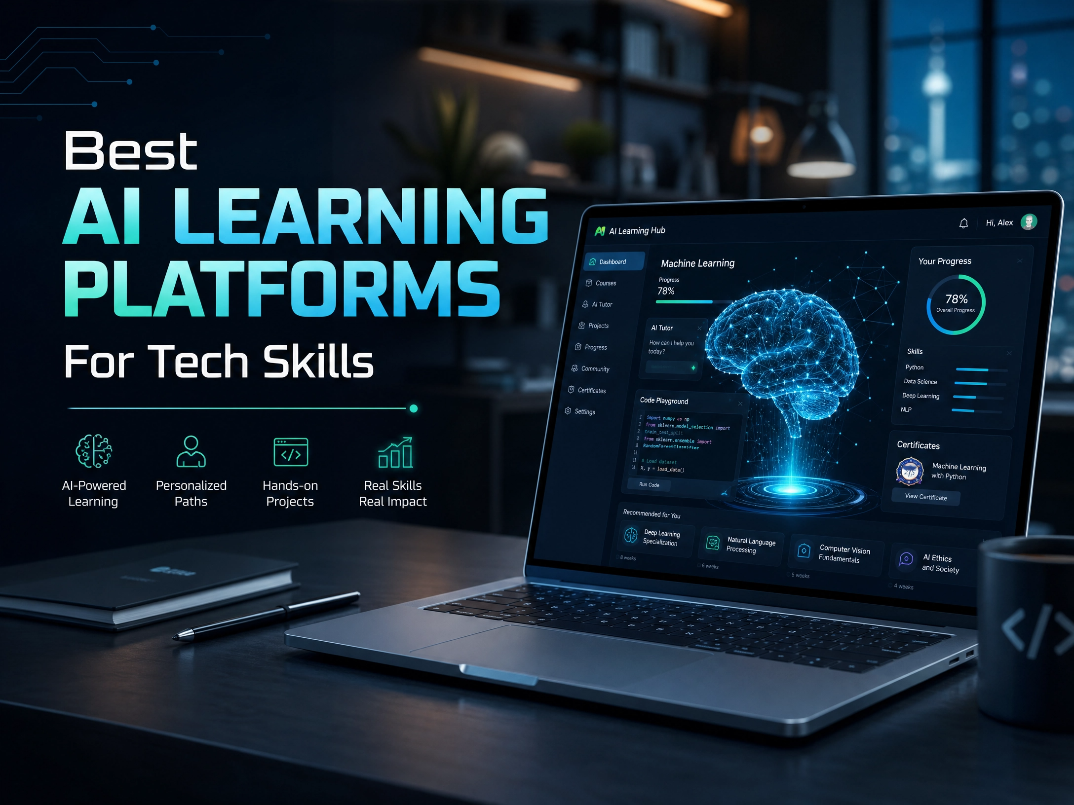 AI-powered online learning platform