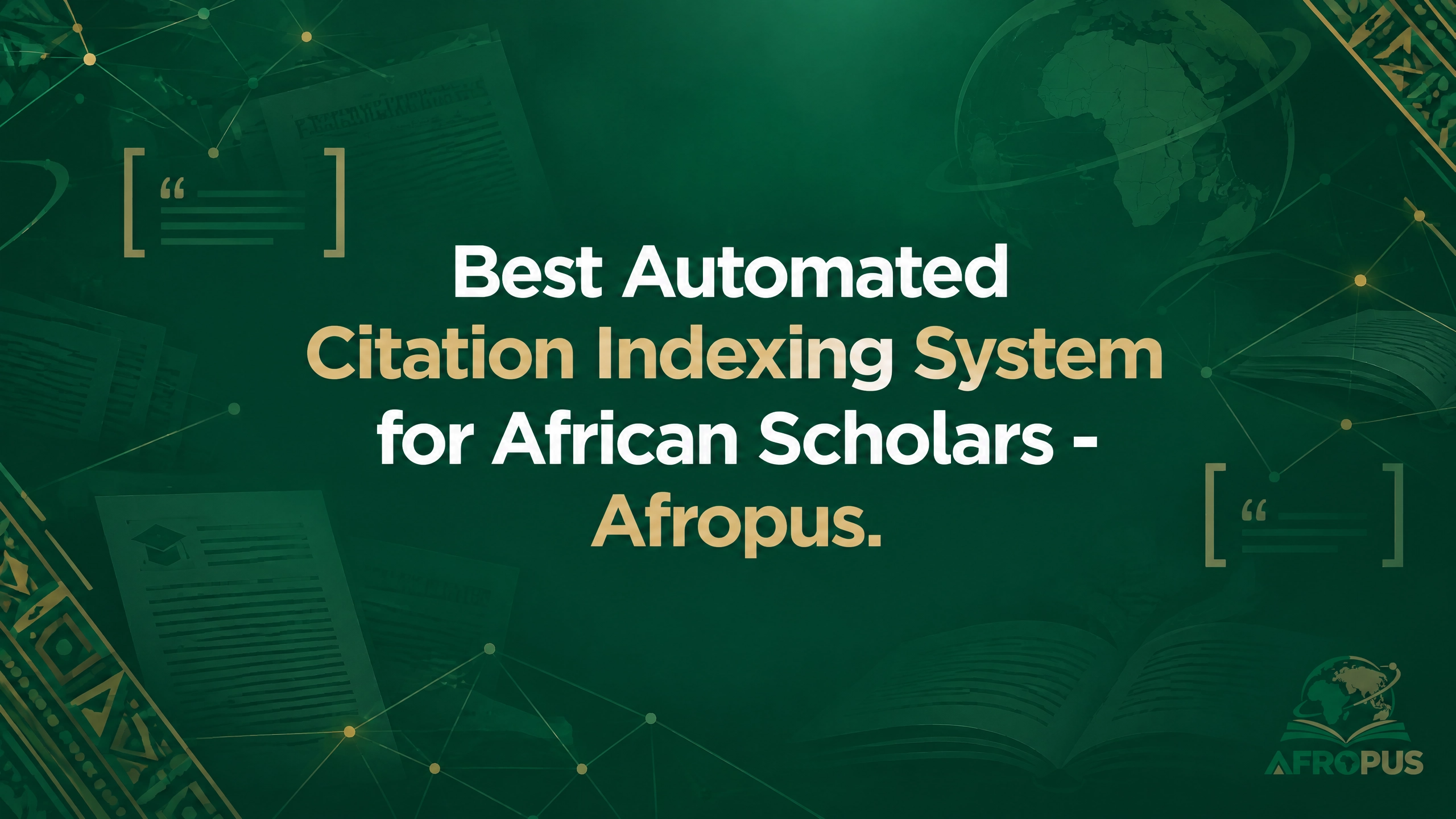 Automated Citation Indexing System