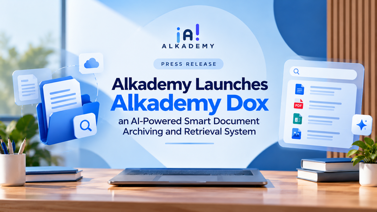 Alkademy Launches Alkademy Dox, an AI-Powered Document Archiving and Retrieval System